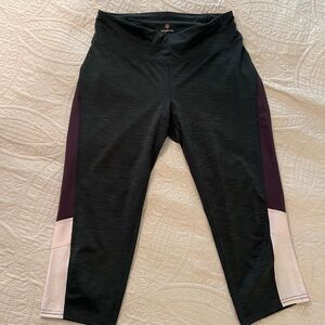 Tangerine Knit Workout Capris